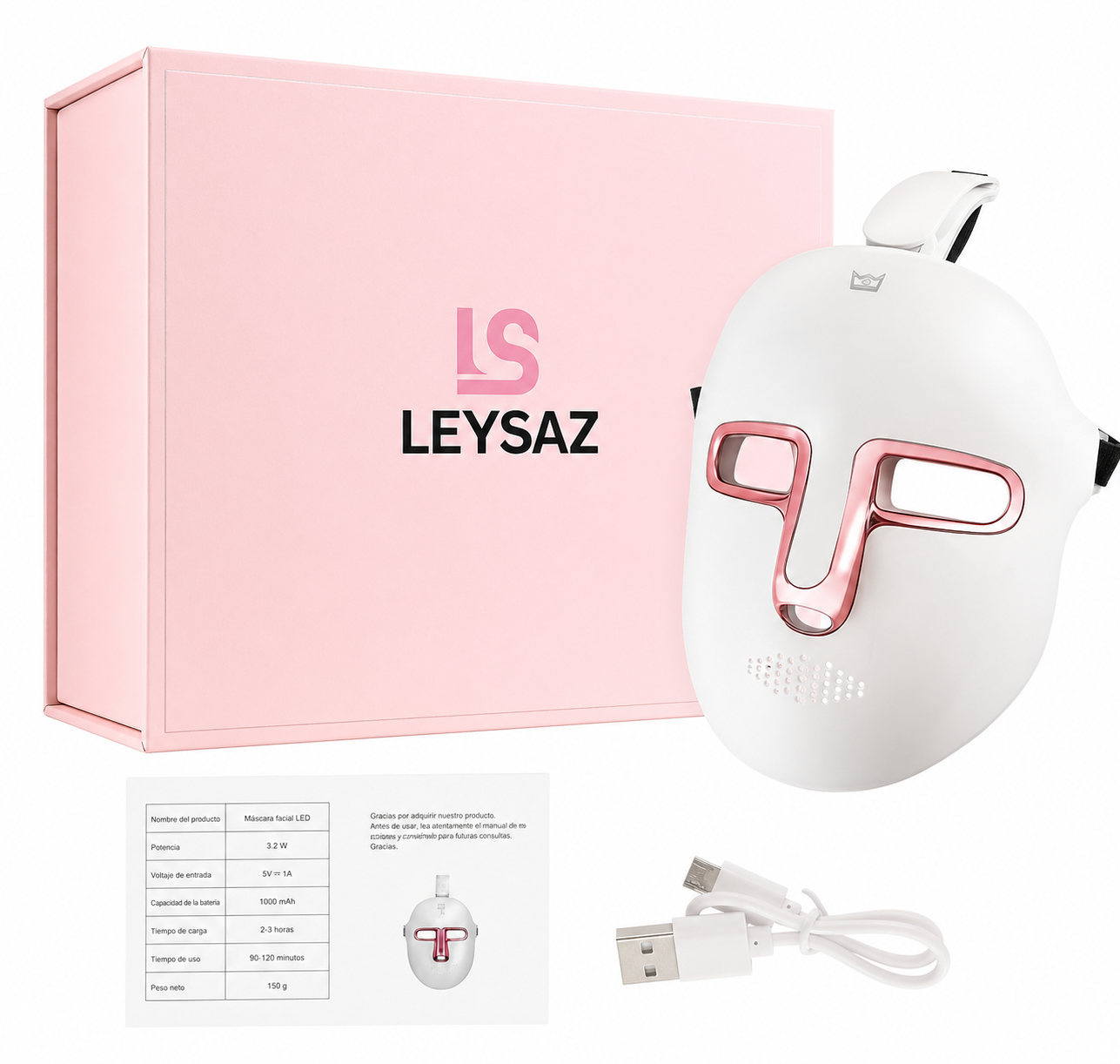 Máscara LED 7 Colores