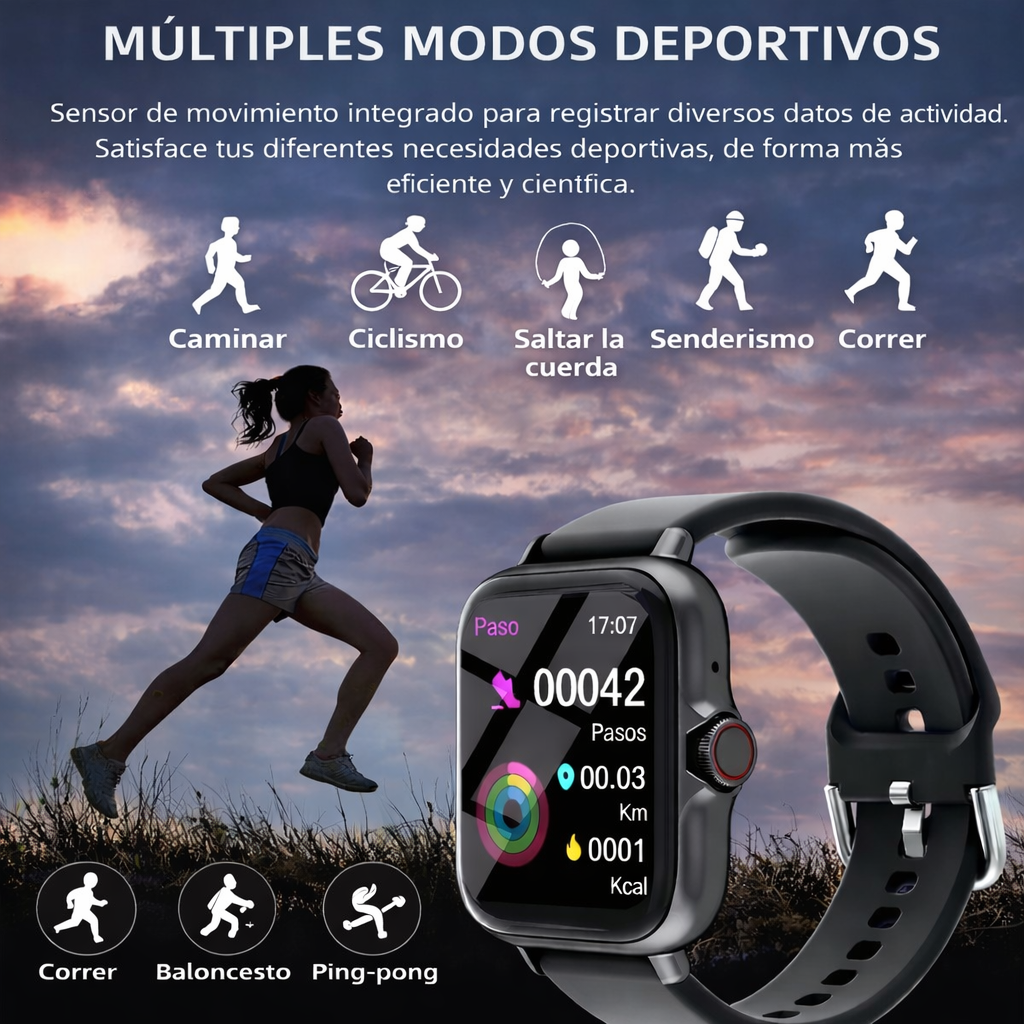 Smartwatch 1.83" Multifunción
