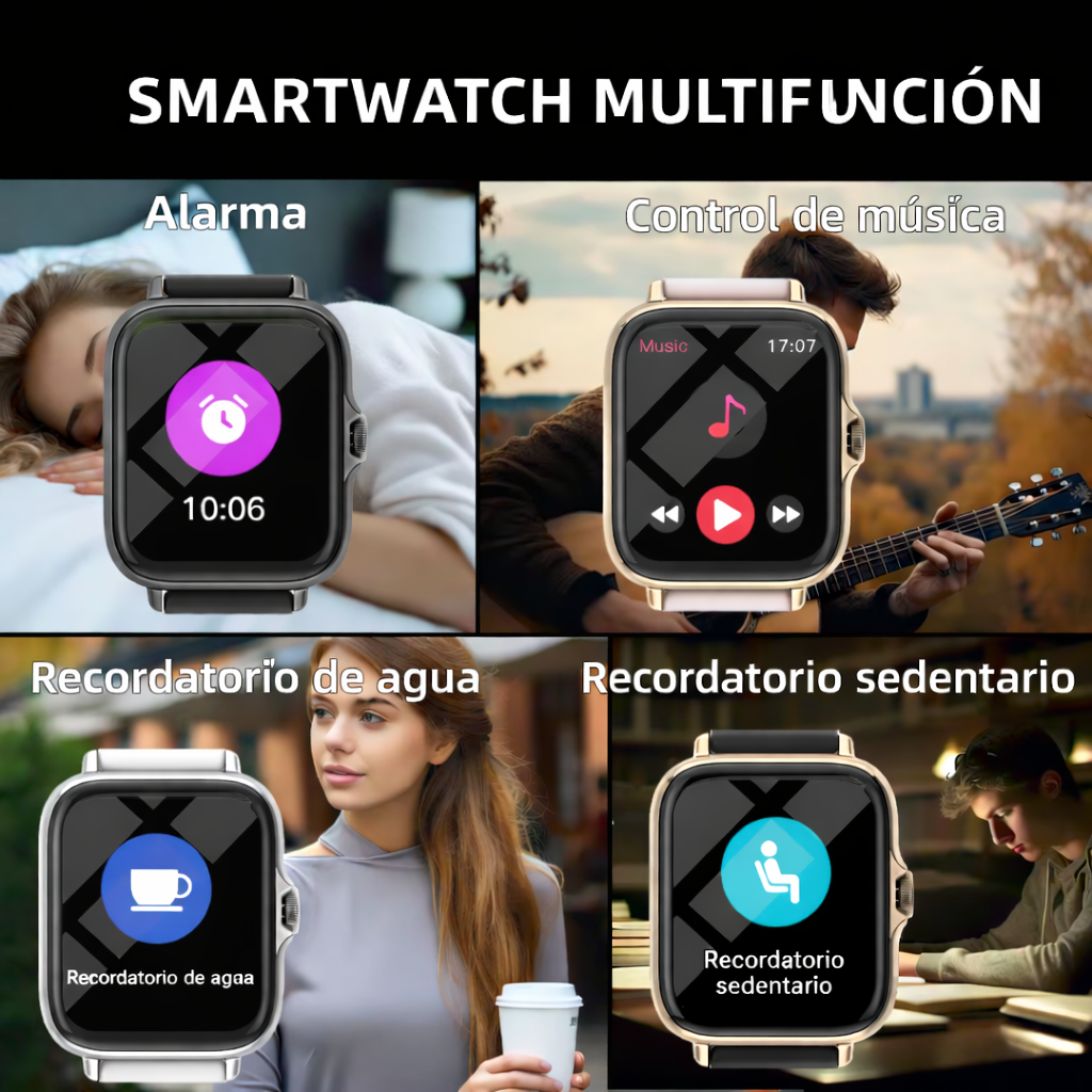 Smartwatch 1.83" Multifunción