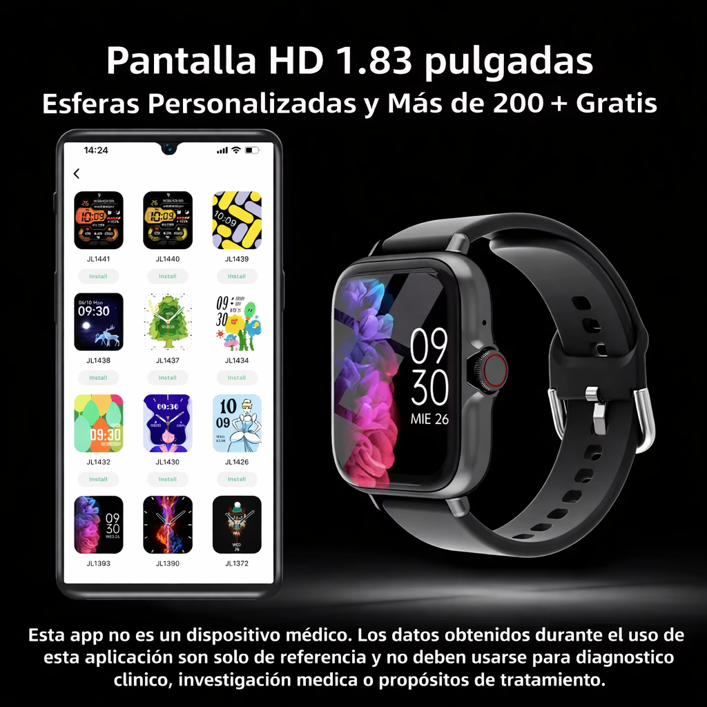 Smartwatch 1.83" Multifunción